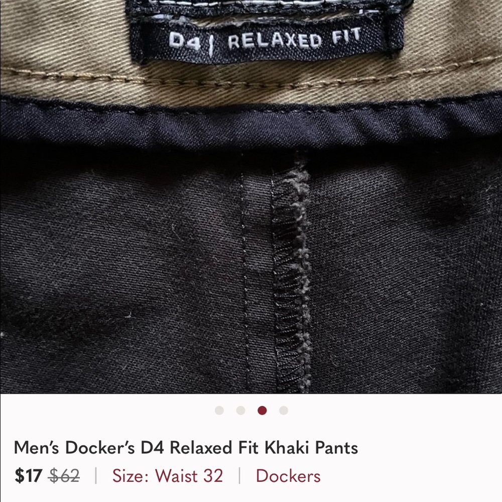 Men’s Docker’s D4 Relaxed Fit Khaki Pants - Picture 3 of 4